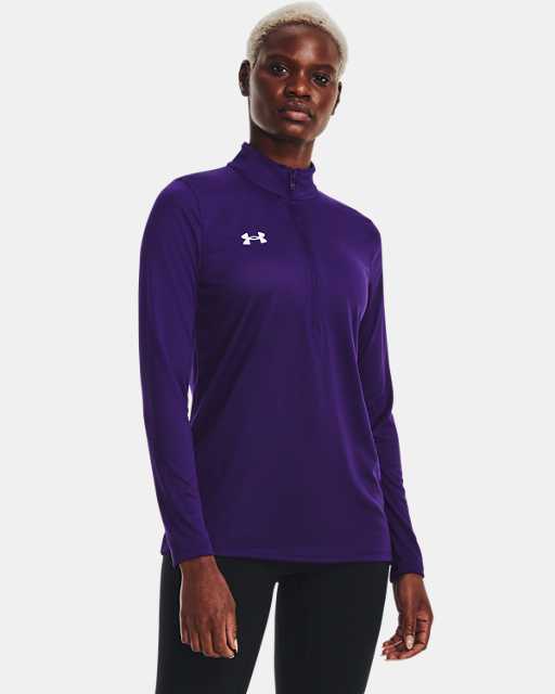 Women's Long Sleeve Workout Shirts in Purple